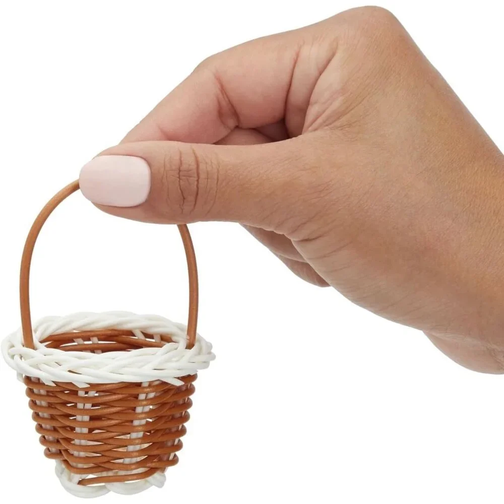 Bulk 24 Miniature Wicker Baskets with Handles - Perfect for DIY Crafts & Parties